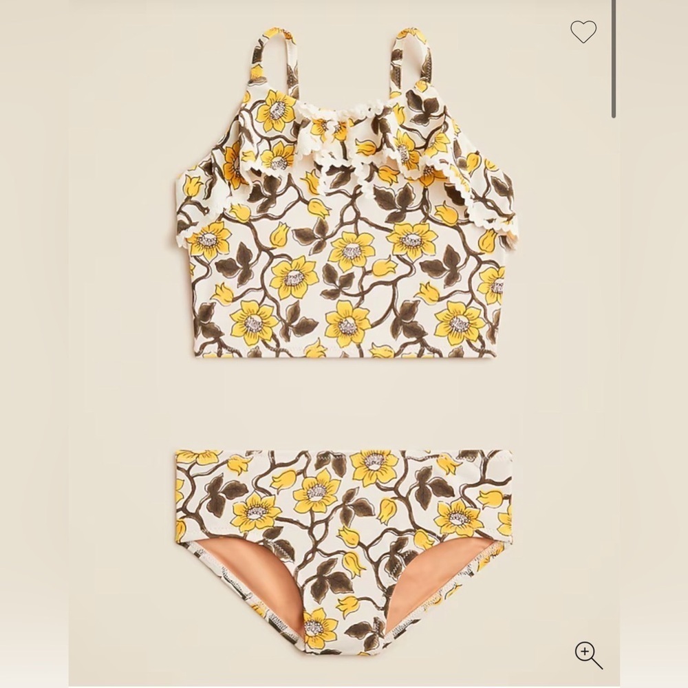 Crewcuts Girls' rickrack two-piece swimsuit Size 6